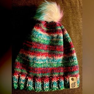 Hand knit beanie